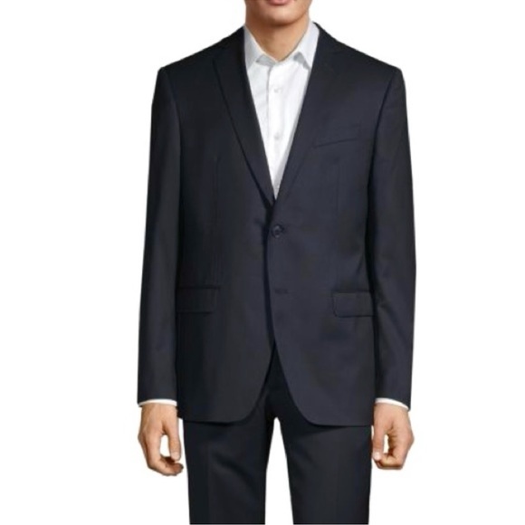 JOHN VARVATOS STAR U.S.A. Bedford Fit Wool Blend Blazer Jacket NEW Size 42L Navy - Picture 1 of 16